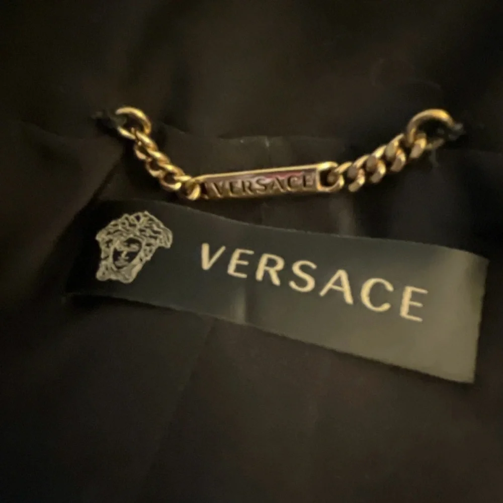 GIANNI VERSACE Leather Top Vest Jacket SZ40 Italy 6 USA Bolero 90s woman’s black - Picture 9 of 16